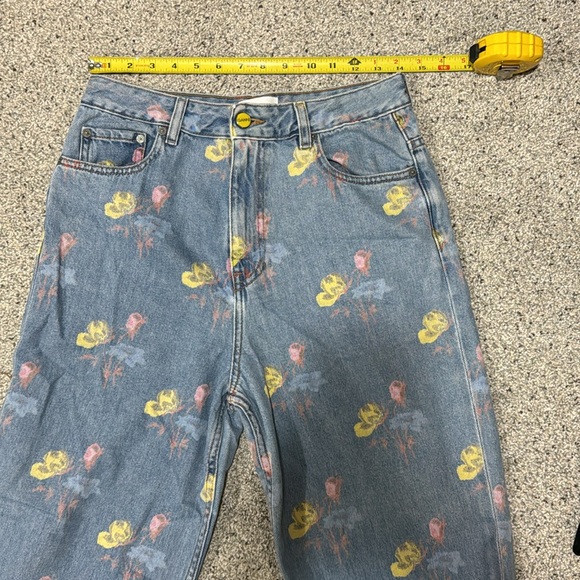 GANNI Baggy Pants in Floral Prints Size 30 - Picture 8 of 13